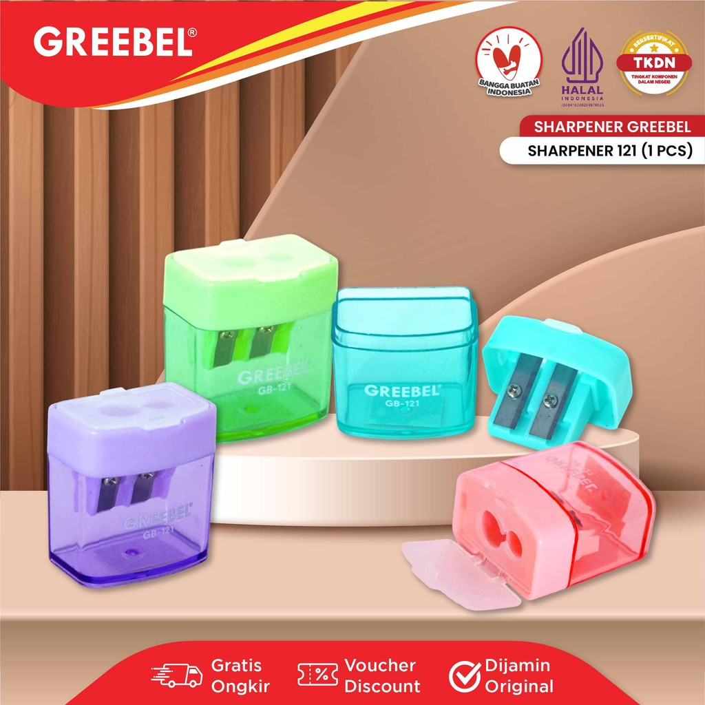 

GREEBEL Rautan Serutan Sharpener 121 (1PCS) Rautan Pensil Tulis