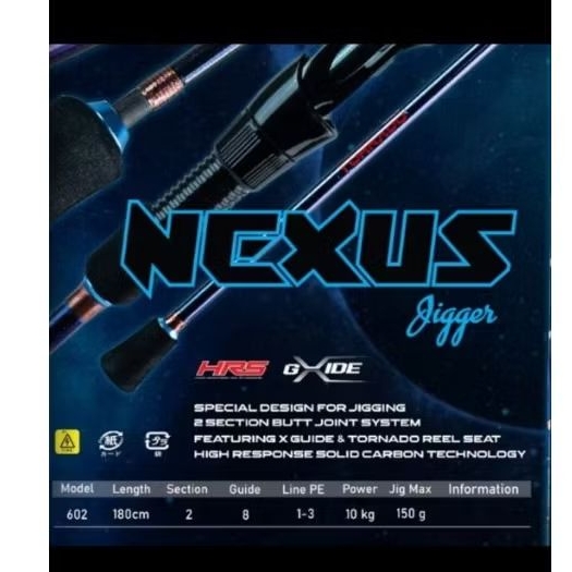 Joran Jigging Tornado NEXUS Jigger 180cm Karbon Blank Exstra Strong Karbon Solid