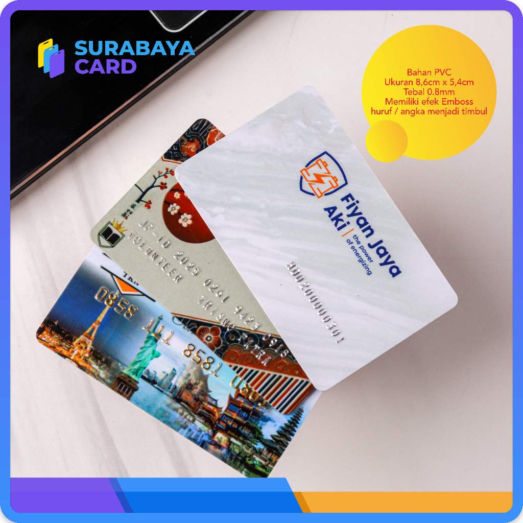 

Cetak Kartu Emboss Cetak IDcard Emboss HURUF TIMBUL member card emboss