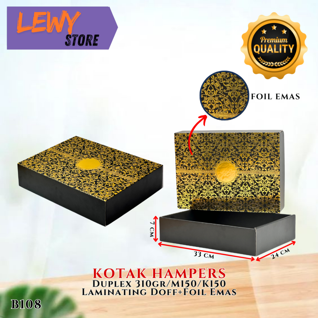 

Box Hampers - Kotak Kado - Gift box Premium - Dus Packaging - B108 & Paperbag Serbaguna PB15