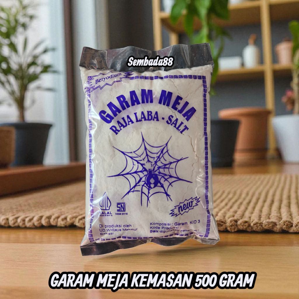 

GARAM MASAK MURNI BERYODIUM CAP LABA - LABA 500 GRAM / GARAM / GAREM