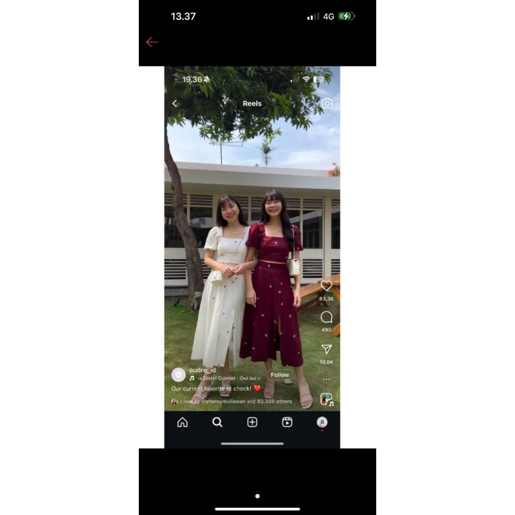 ansim set preloved oudre like new