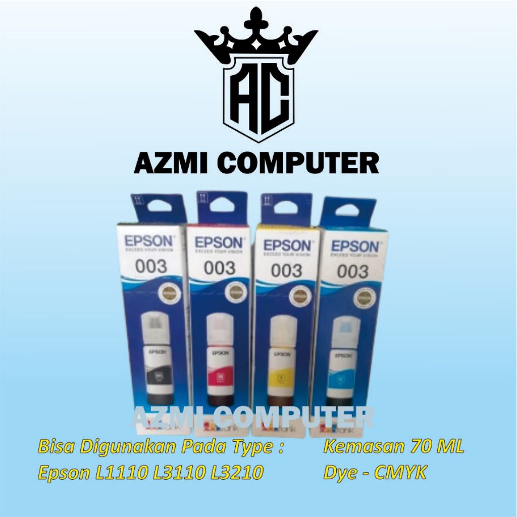 Tinta Epson 003 Dye 70Ml Untuk Printer epson L3210