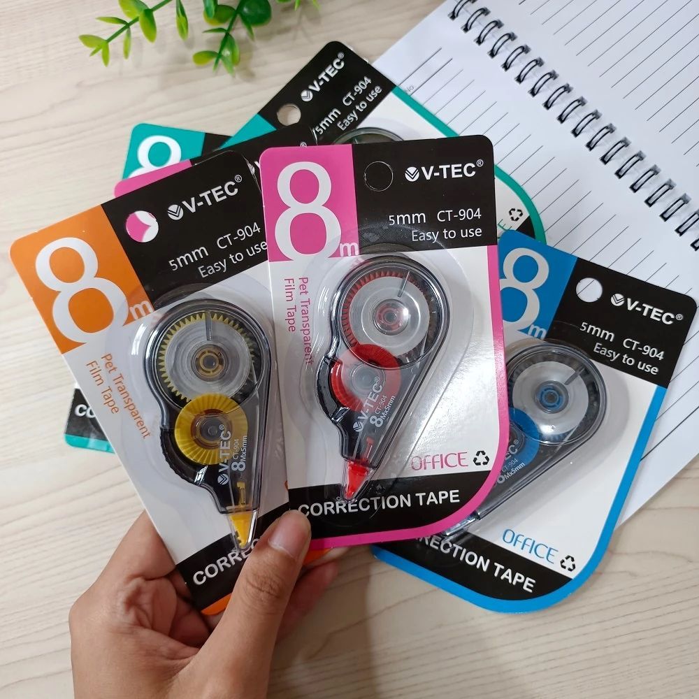 

Correction Tape V-TEC Office CT-903 / CT-904 – Pita Penghapus Tipe-X 12m / 8m x 5mm Harga Grosir Bisa Cod
