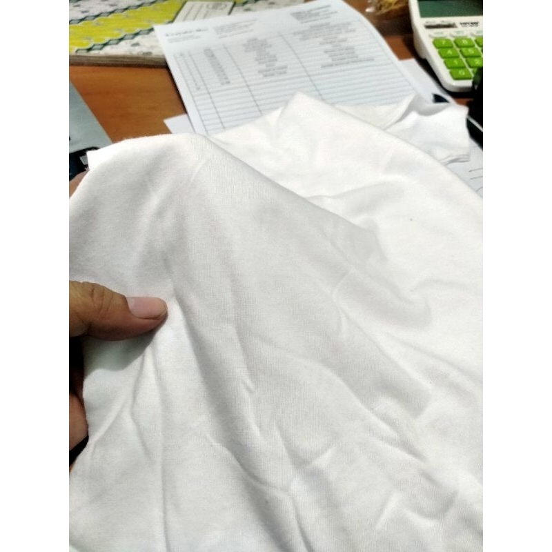 Kain Majun Lembaran Putih Katun