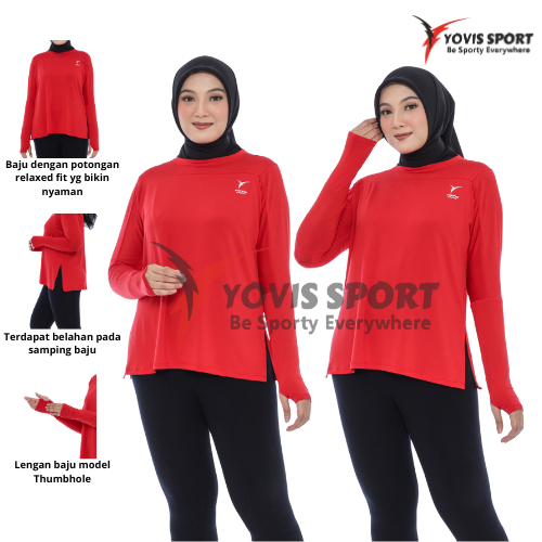 Promo Bulan Ini Atasan Panjang Olahraga Motif 1 Yovis Sport 16