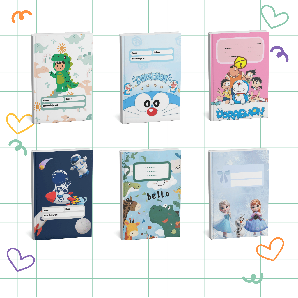 Buku Tulis Custom/ Buku Sekolah/ Buku Tulis/ A4 F4  isi  38 Lembar