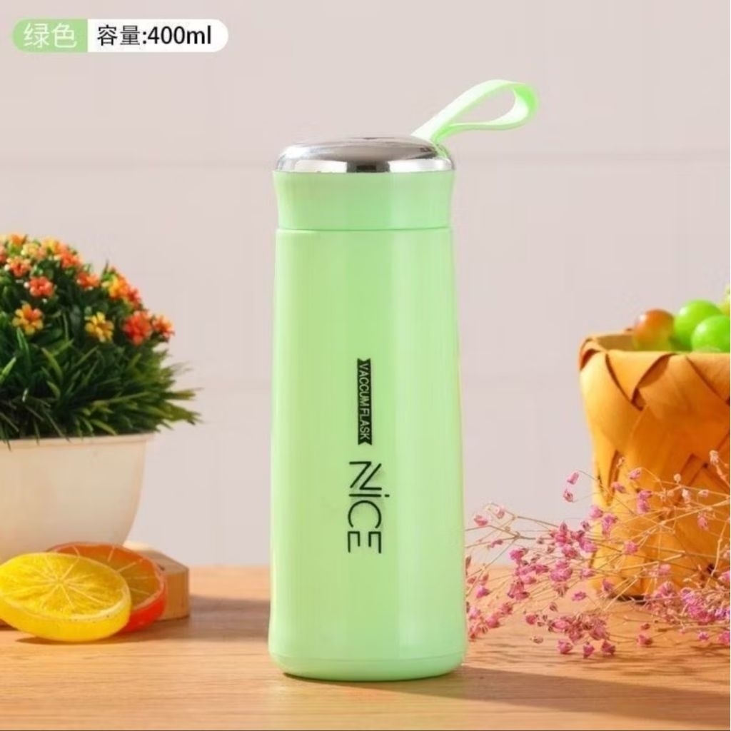 Botol minum NICE Gelas kaca Vacum Flask 400ml