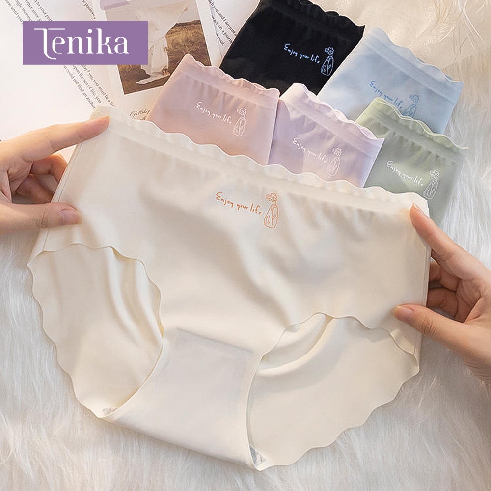 [Stok Lokal] Tenika Celana Dalam Wanita Seamless – Anti Selip, Tidak Nyeplak & Super Lembut, Nyaman 