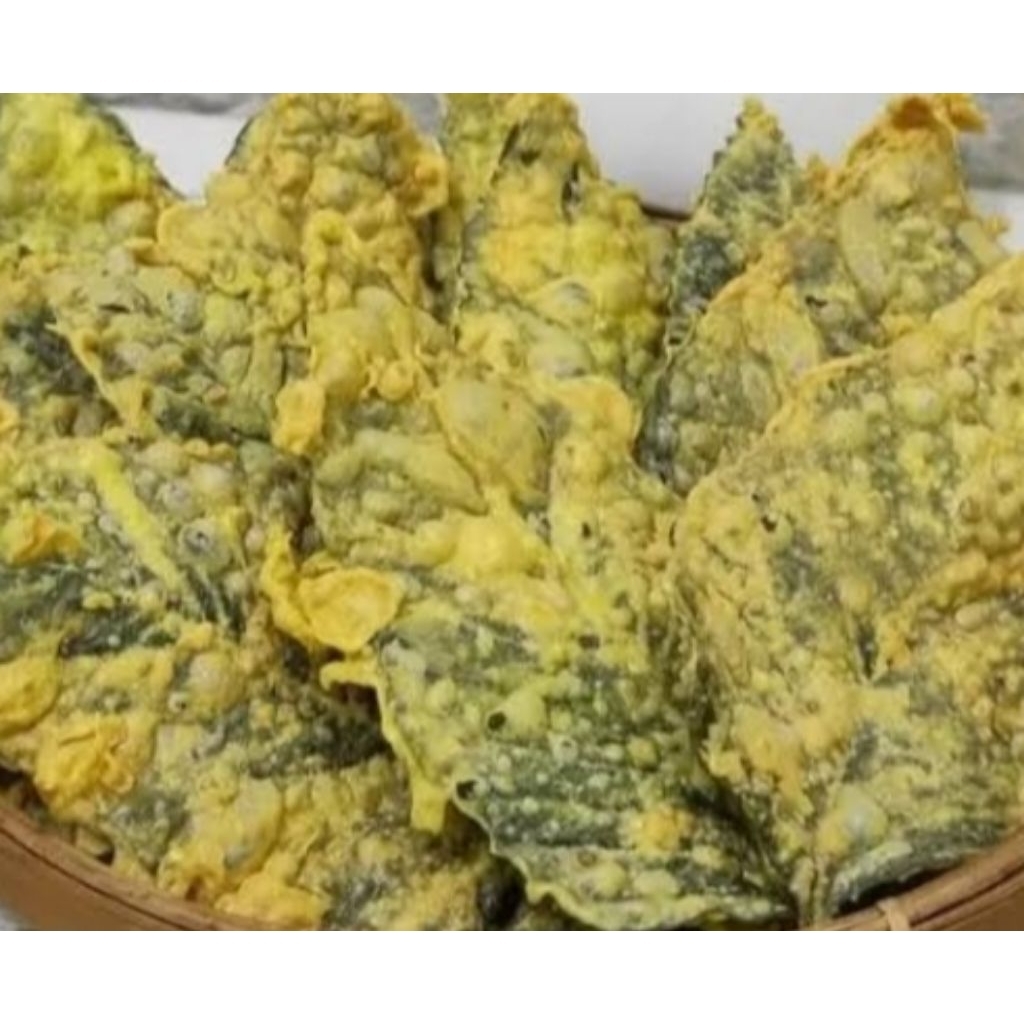 

Keripik bayam kriuk ori/pedas daun jeruk