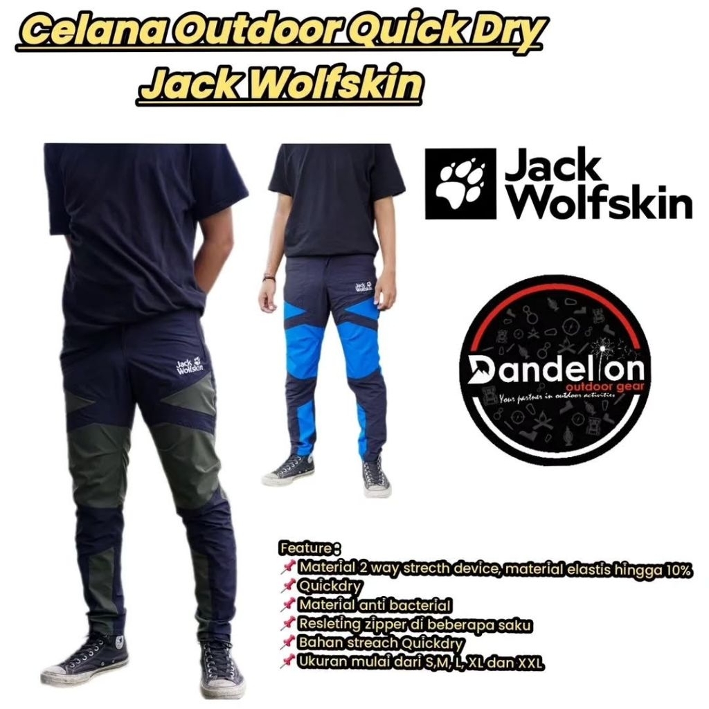 Celana Outdoor JWS Strech Quick Dry Jack Wolfskin