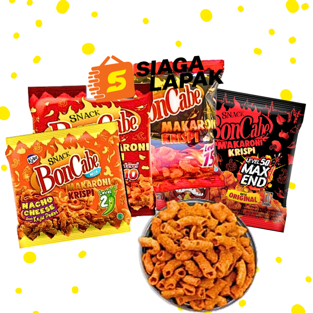 

Makaroni BonCabe 1 RENTENG ISI 10 PCS Aneka Varian [BELI BANYAK LEBIH MURAH]