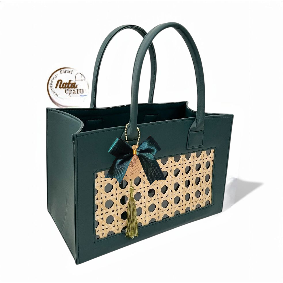 Holly Dstore Tas Hampers Anyaman Bambu Besar Tas Keranjang Anyaman Tas Souvenir