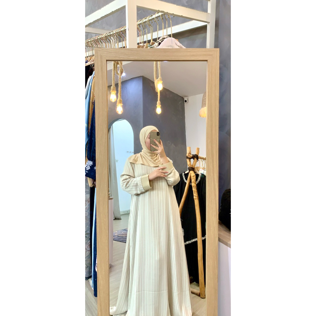 gamis kancing bahu premium