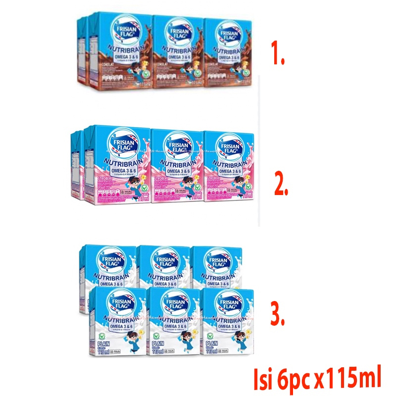 

Frisian Flag 6pcs 115ml Nutribrain Rasa Coklat isi 6 pcs Uht Kid Susu Bendera anak Rasa Cokelat Isi 6 Frisianflag Junior FF Kids Milk