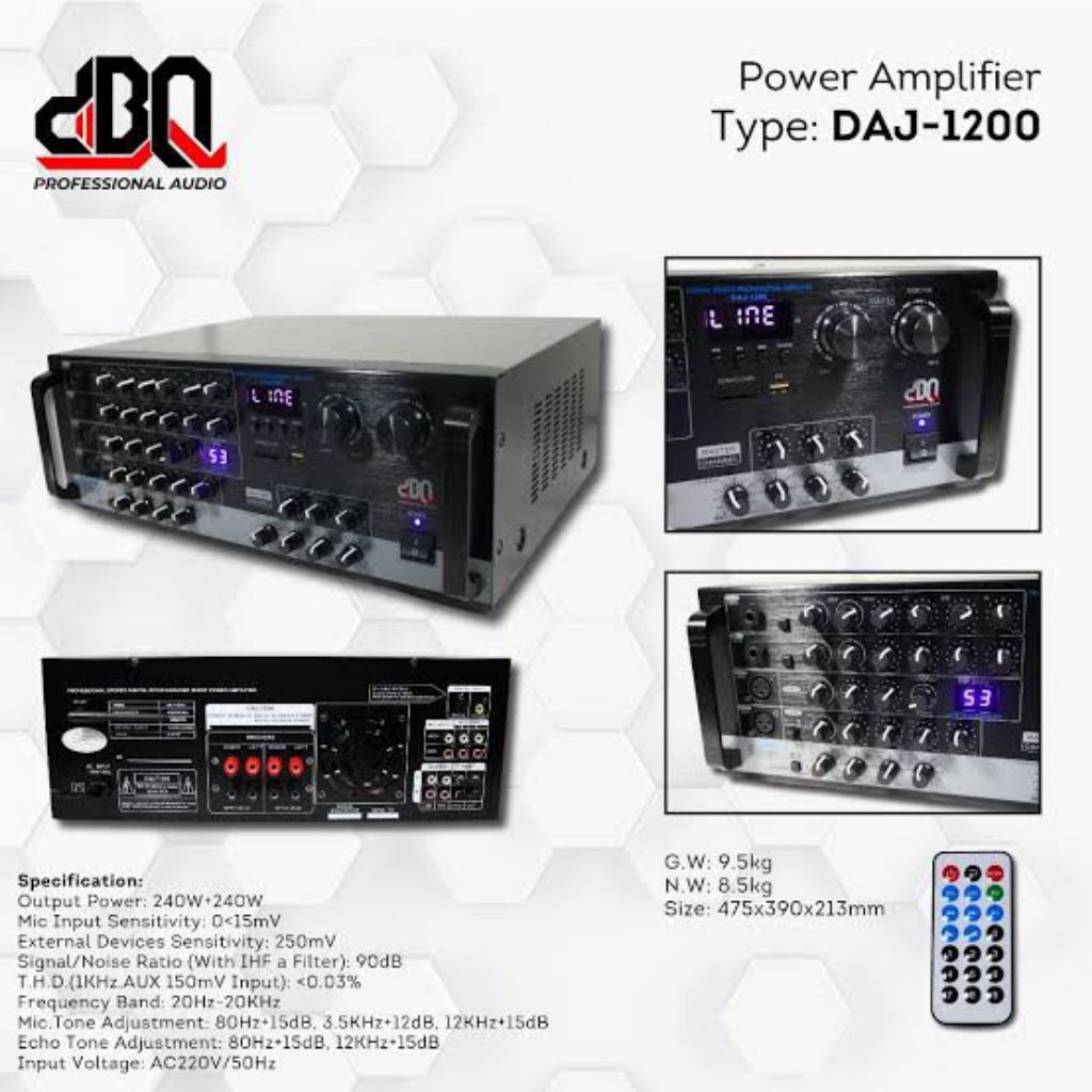 amplifier karaoke DBQ DAJ-1200