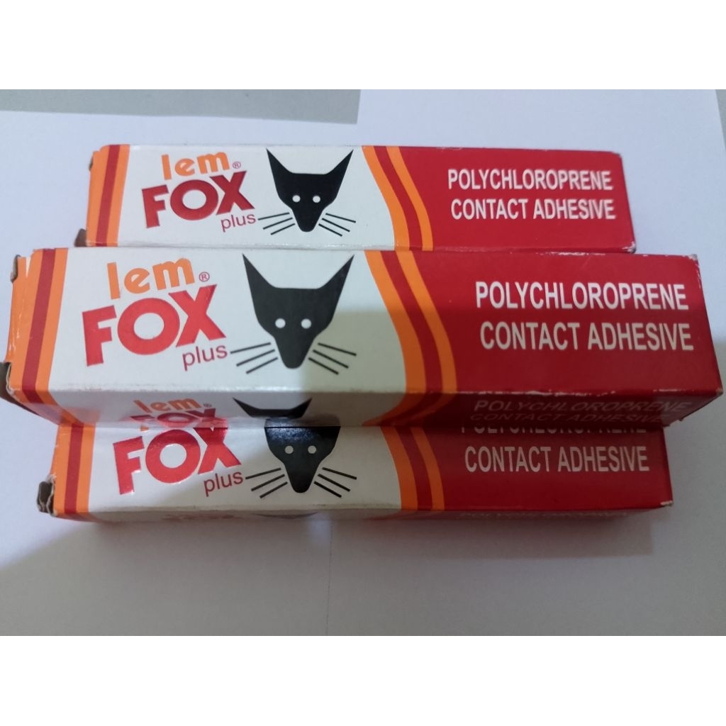 

Lem Fox plus kemasan 20gr untuk Lem kulit sintetis , plastik , karet , HPL , porcelain , kayu