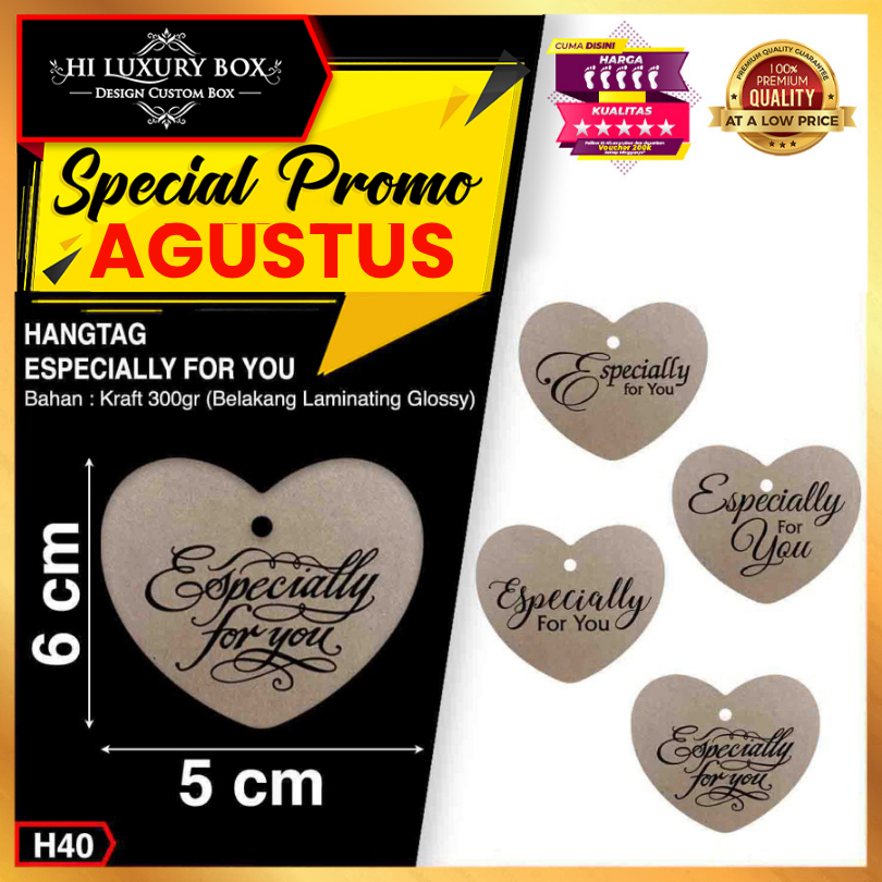 

Hangtag|Hangtag Murah|Hangtag Kraft|Hangtag Especially For You|H40