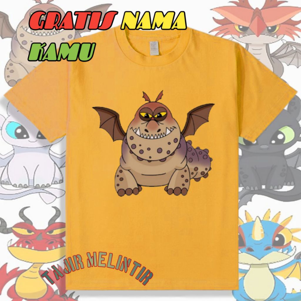 BAJU ANAK TOOTHLESS MEATLUG KAOS ANAK TOOTHLESS MEATLUG