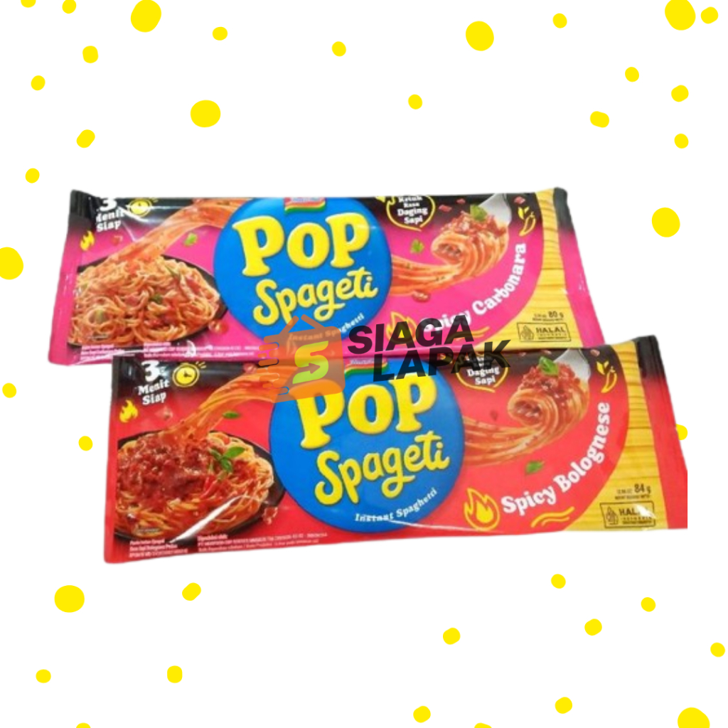 

Pop Spageti ECERAN Indomie Instan Spaghetti Spicy Bolognese Carbonara [BELI BANYAK LEBIH MURAH]