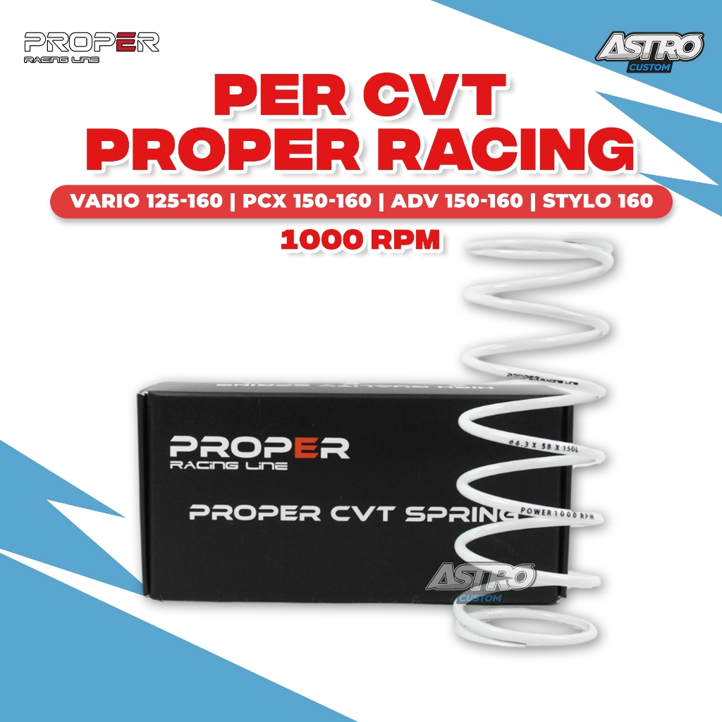 Per CVT 1000 RPM Vario 125 150 PCX ADV 160 Stylo Proper Racing Line Spring SWOSC Original Upgrade