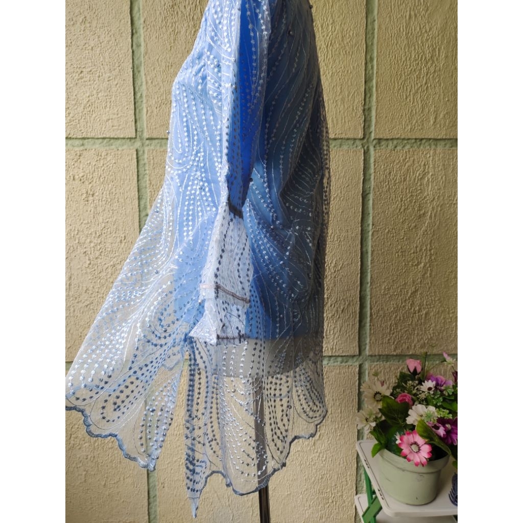 Kebaya Tile Biru Muda