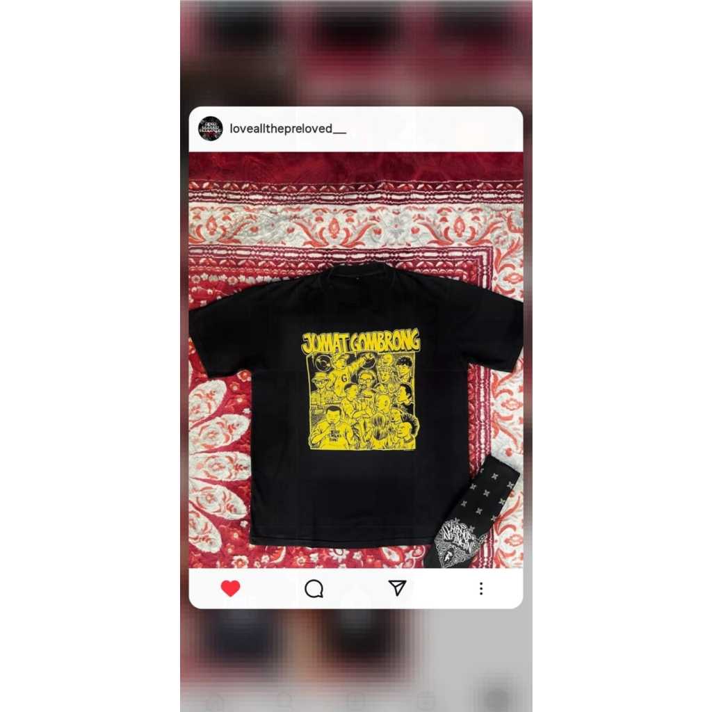 Jumat Gombrong Kaos Jumat Gombrong Kaos Jumbrong rilisan awal