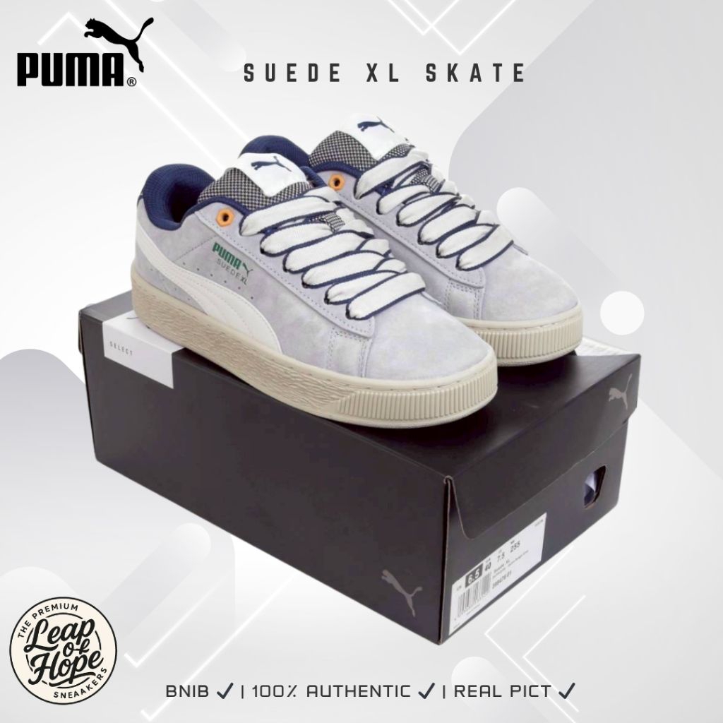 Sepatu Puma Suede XL Skate - Cool Light Grey