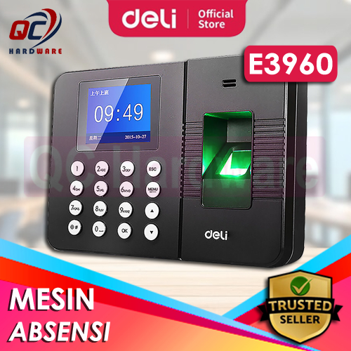 Mesin Absensi Deli E3960 Sidik Jari - 1000 Karyawan / Mesin Absensi DELI E 3960