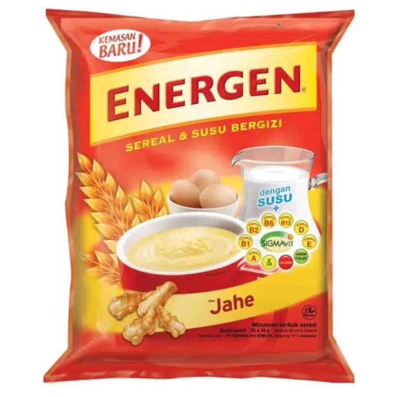 

Energen Cereal Jahe Sachet 10 x 32 Gram Renceng