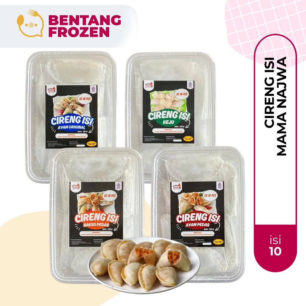 

Cireng Isi Ayam Pedas / Original / Keju / Bakso Pedas Mama Najwa Isi 10