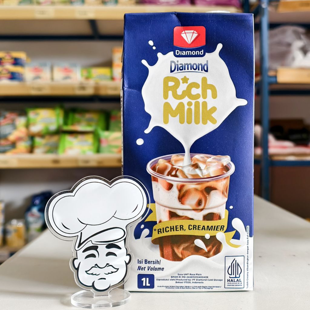 

Diamond Milk Rich Plain 1Liter / Susu Diamond Rich Milk 1Liter / Susu Rich Diamond 1Liter