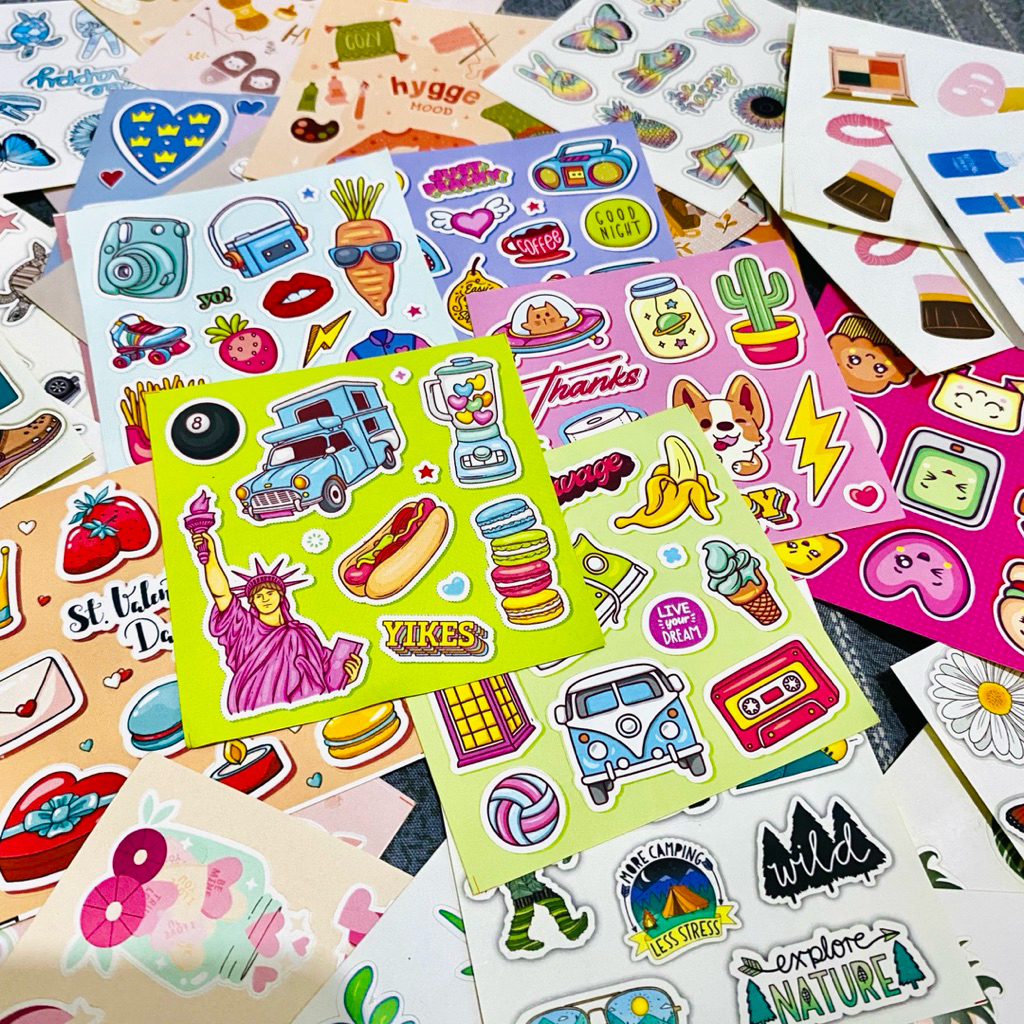 

(5) Stiker Aesthetic Tumblr | Tema Makeup, Hygge, Tea Time, Doodle Lucu – Sudah Cutting Pola