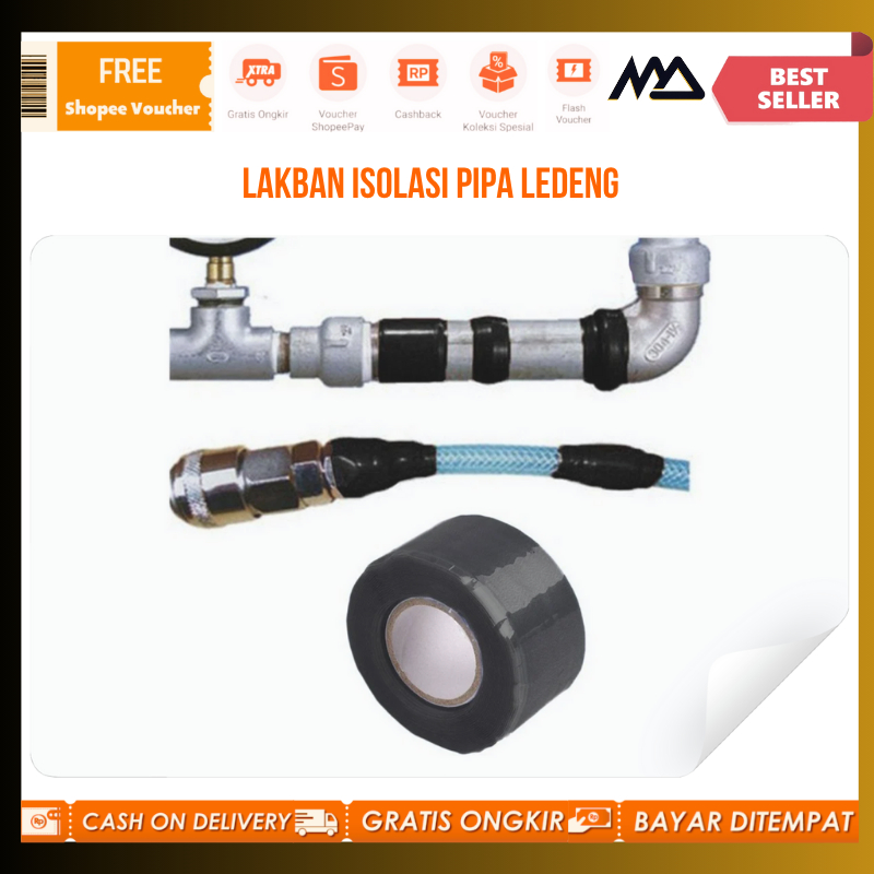 Lakban untuk Pipa Bocor / Lakban Isolasi Pipa Ledeng Waterproof 25mm 1.5M / Lakban Waterproof