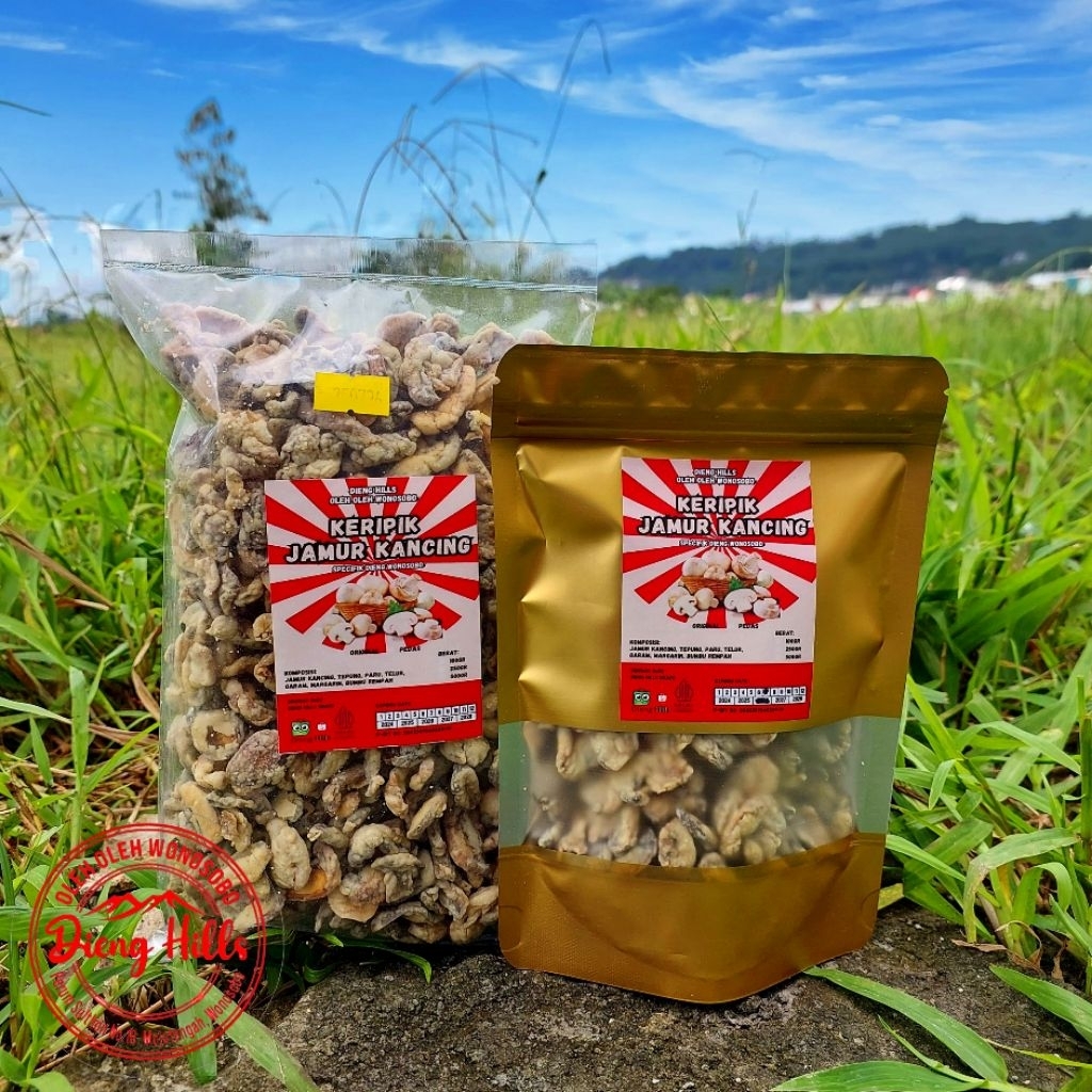 

KERIPIK JAMUR KANCING DIENG OLEH OLEH WONOSOBO