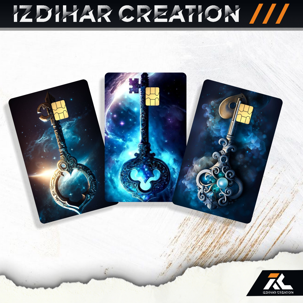 

Stiker Kartu Atm Skincard Garskin Stiker Atm Tema Key Galaxy Pelindung Kartu Laminasi Glosy