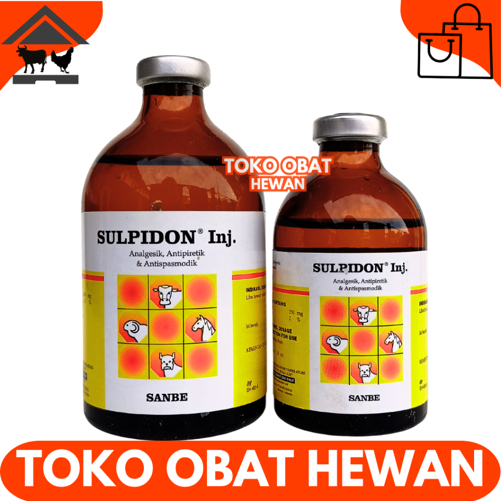 SULPIDON 50 ml SULPIDON 100 ml SANBE - Obat Hewan Pereda Sakit Hewan Analgesik Antipiretik