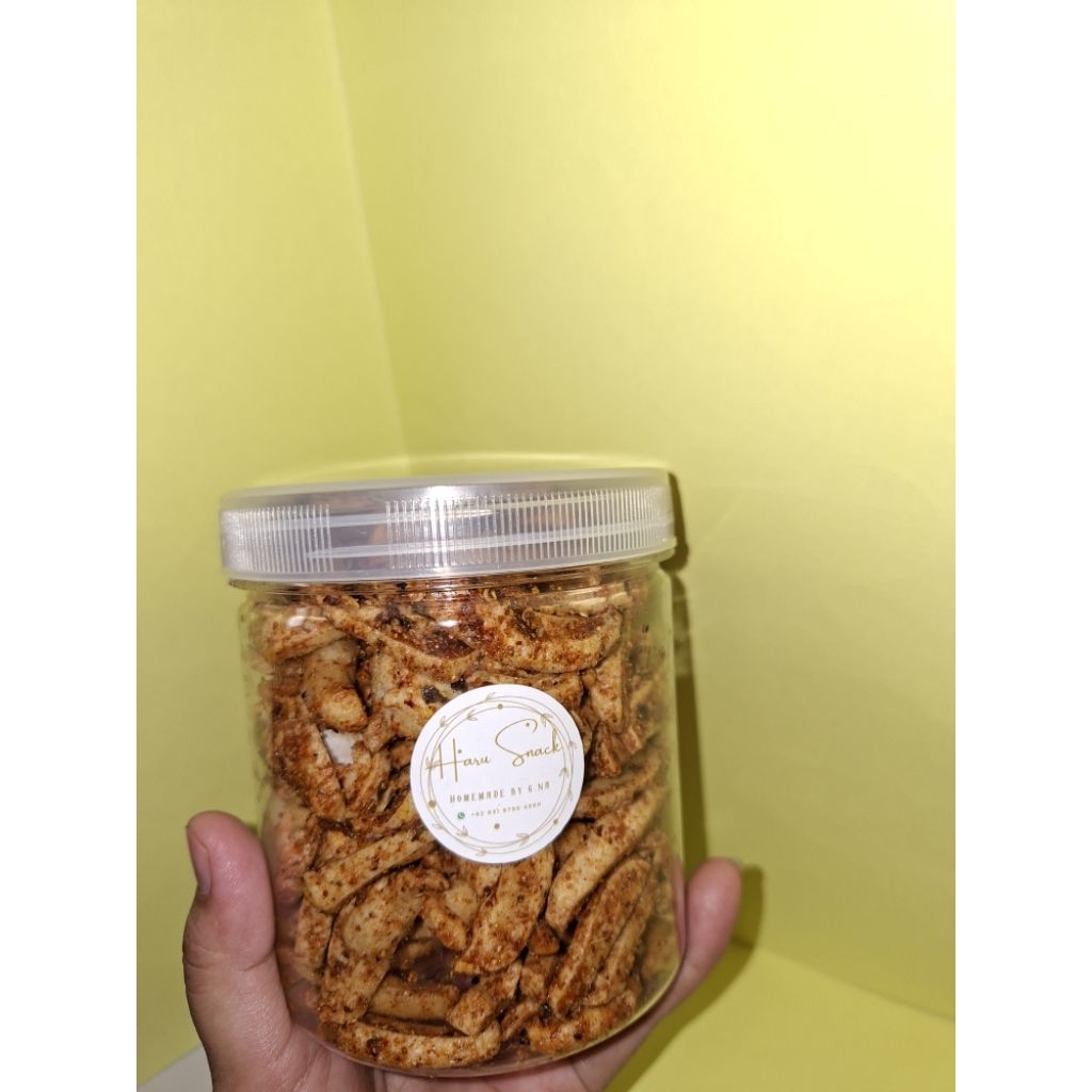 

Basreng Pedas Daun Jeruk in jar