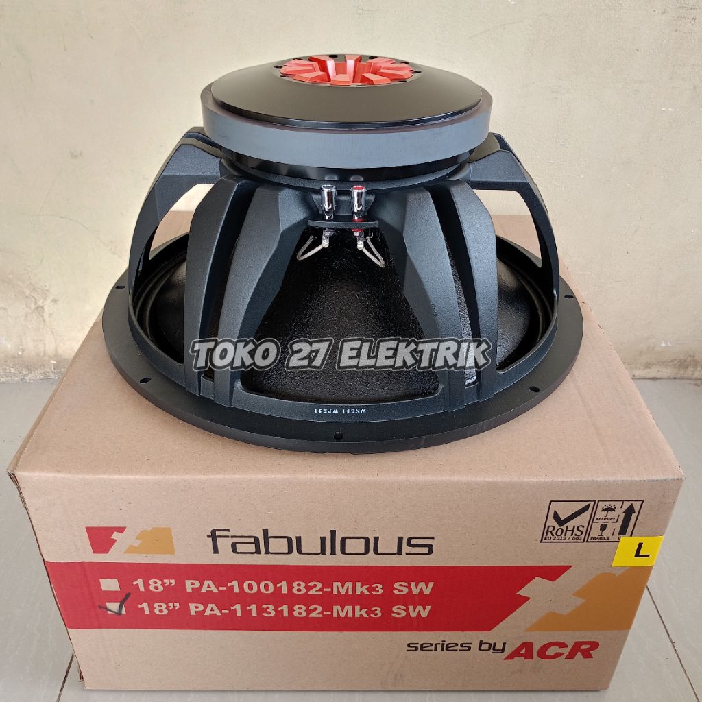 Speaker ACR Fabulous 18 inch PA 113182 MK3 SW