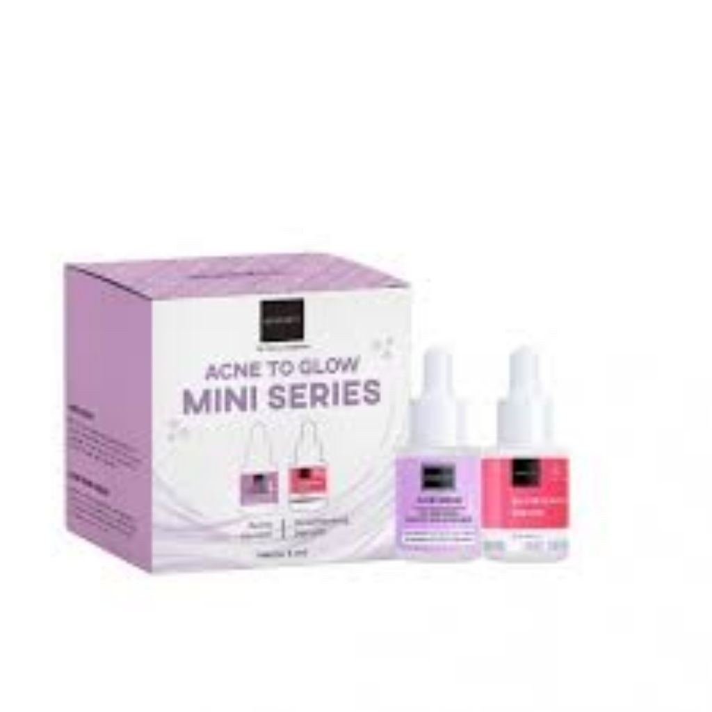 Scarlett Whitening Serum Mini Series 1 Box [ 2Pcs ] Acne / After + Glowtening Serum Pencerah Wajah