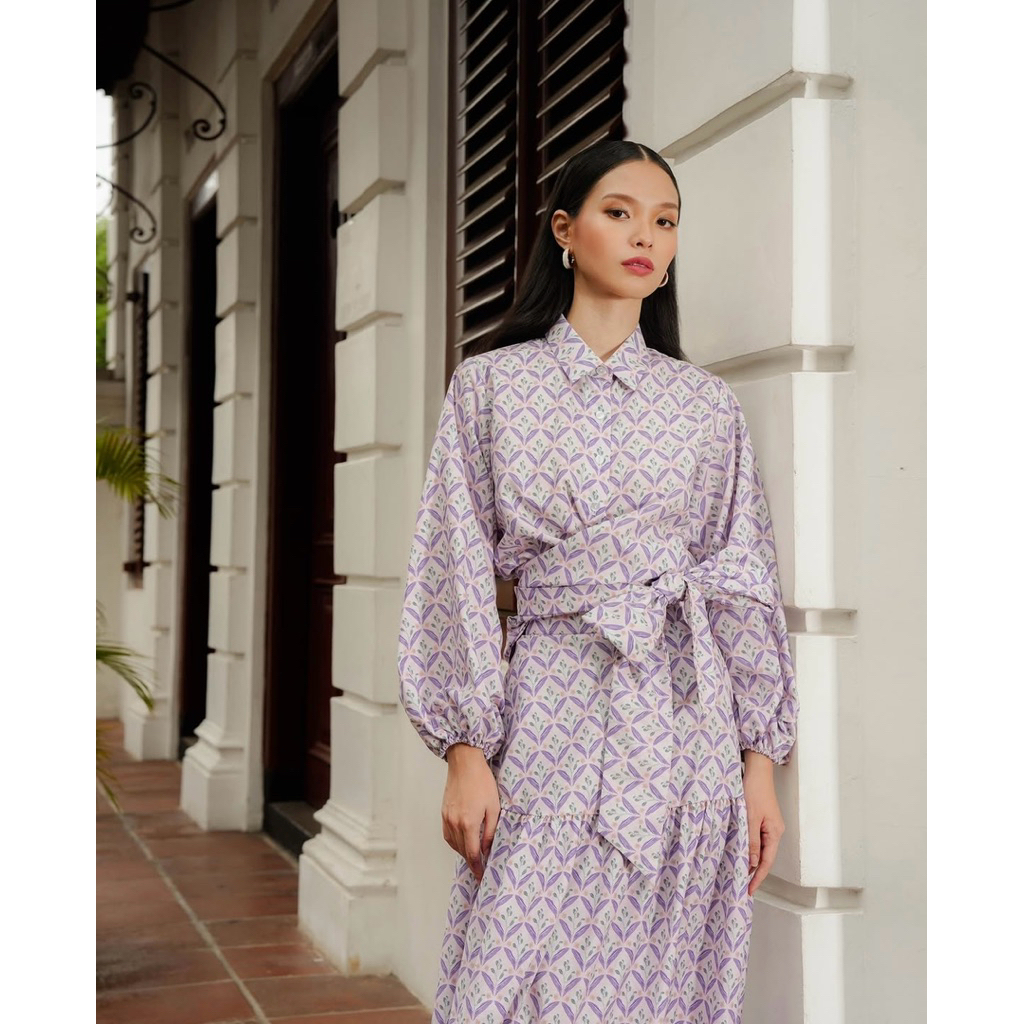 Reverie wrap shirt by Benang Jarum