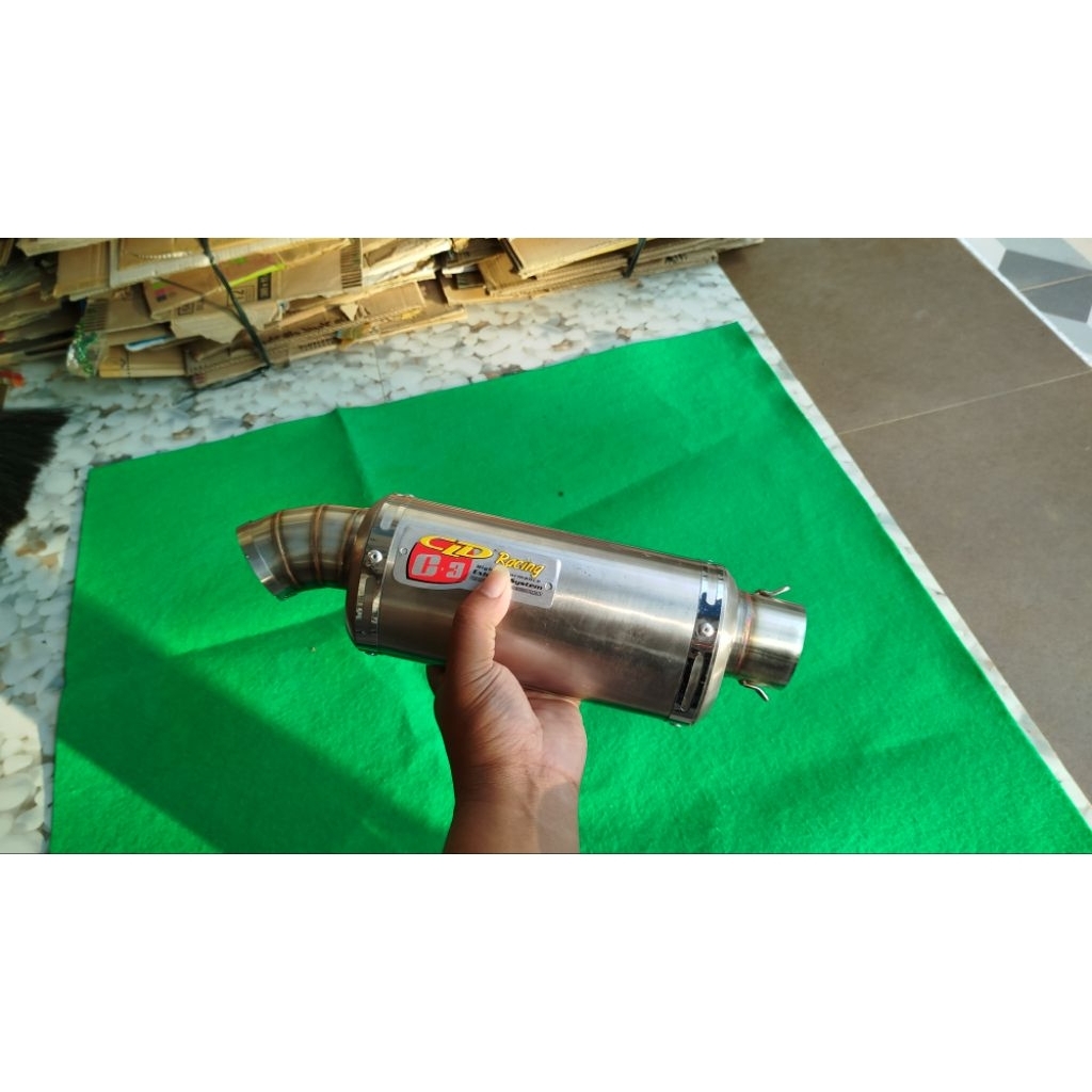 knalpot racing cld c3 oval 20 cm slencer knalpot racing cld C3 KNALPOT RACING CLD C3