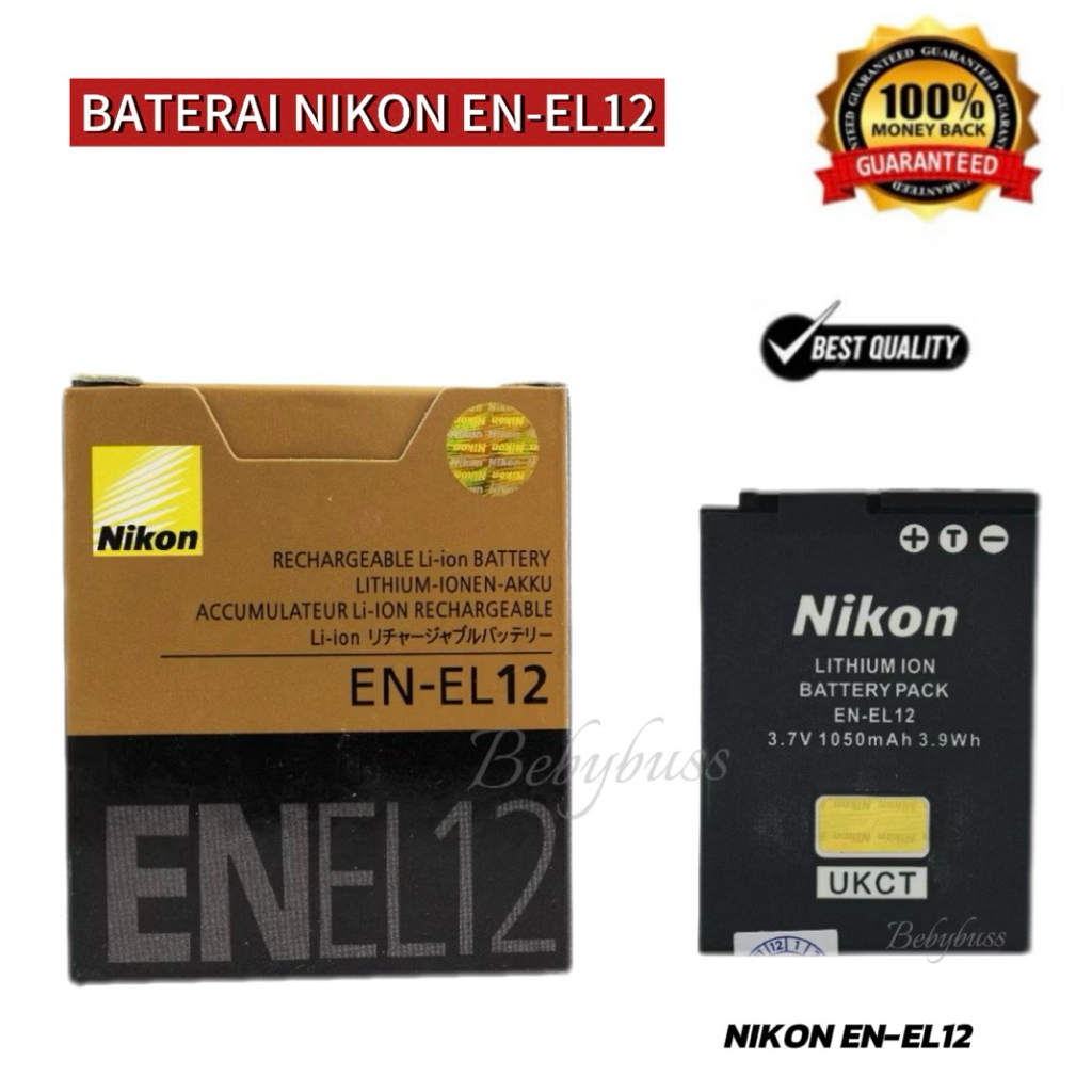 Baterai NIKON EN-EL12 For Nikon Coolpix A900, AW100, AW110 AW120, AW130, W300 S9900, P340, S9700, S9