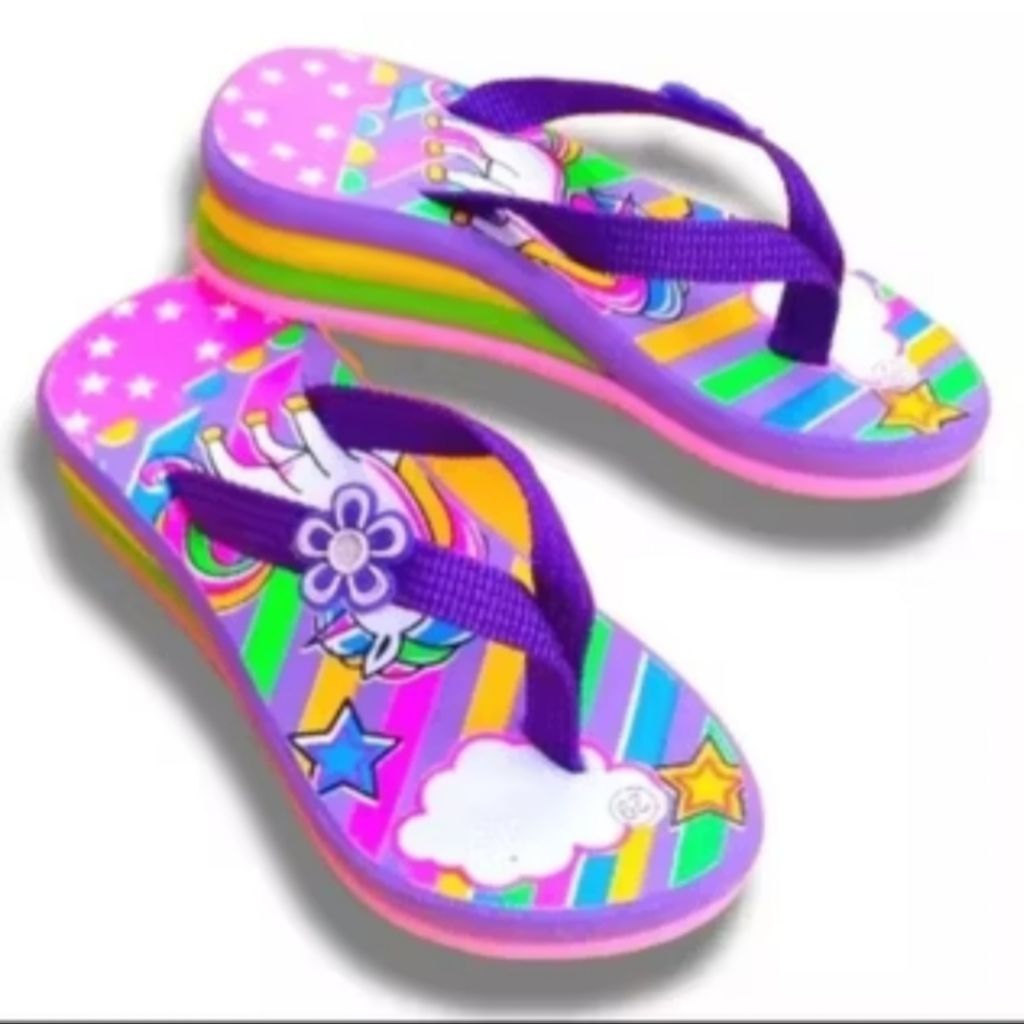 Sandal Wedges Anak Perempuan Kuda Poni Hak Tinggi