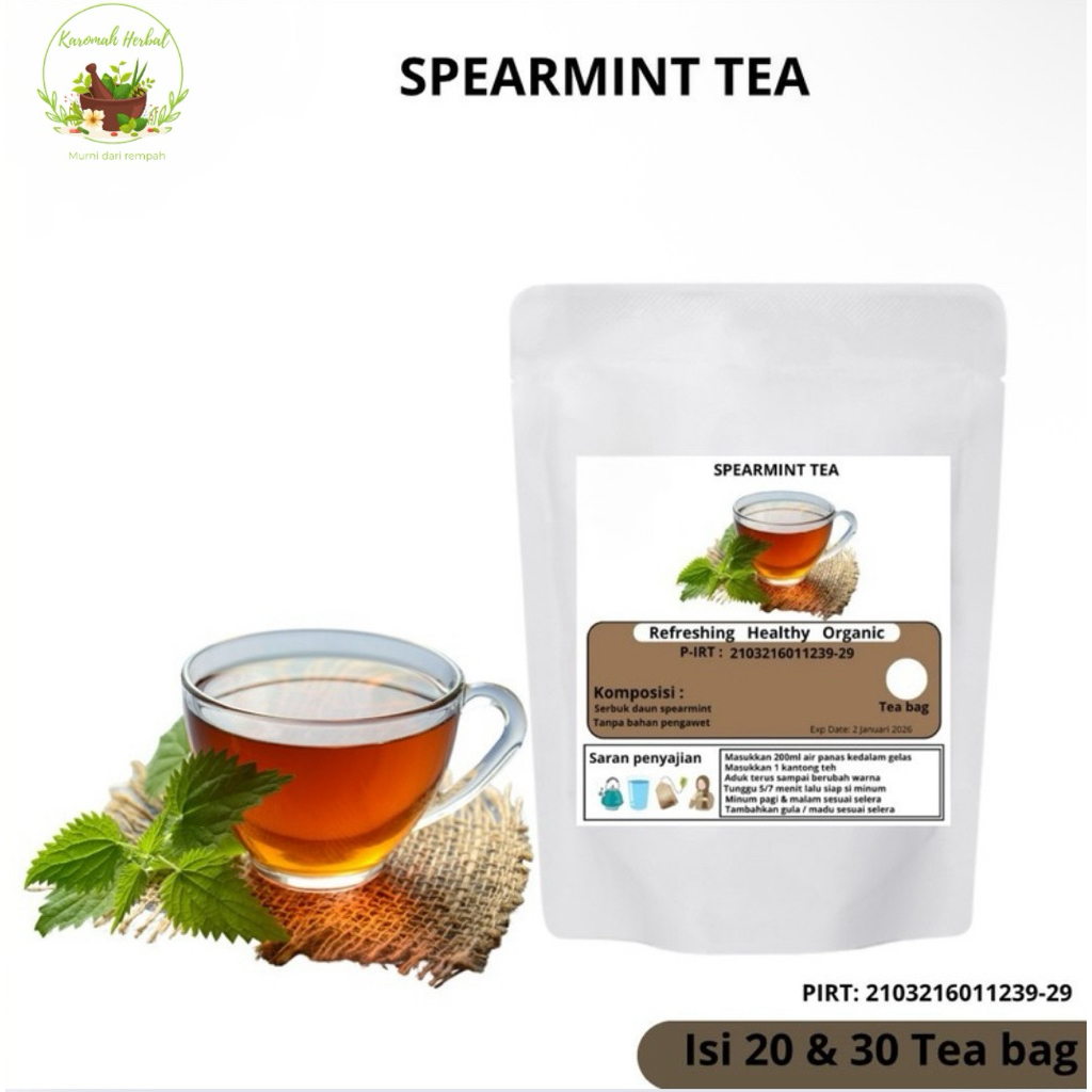 

SPEARMINT LEAF TEA(mengobati jerawat)isi 20&30pcs