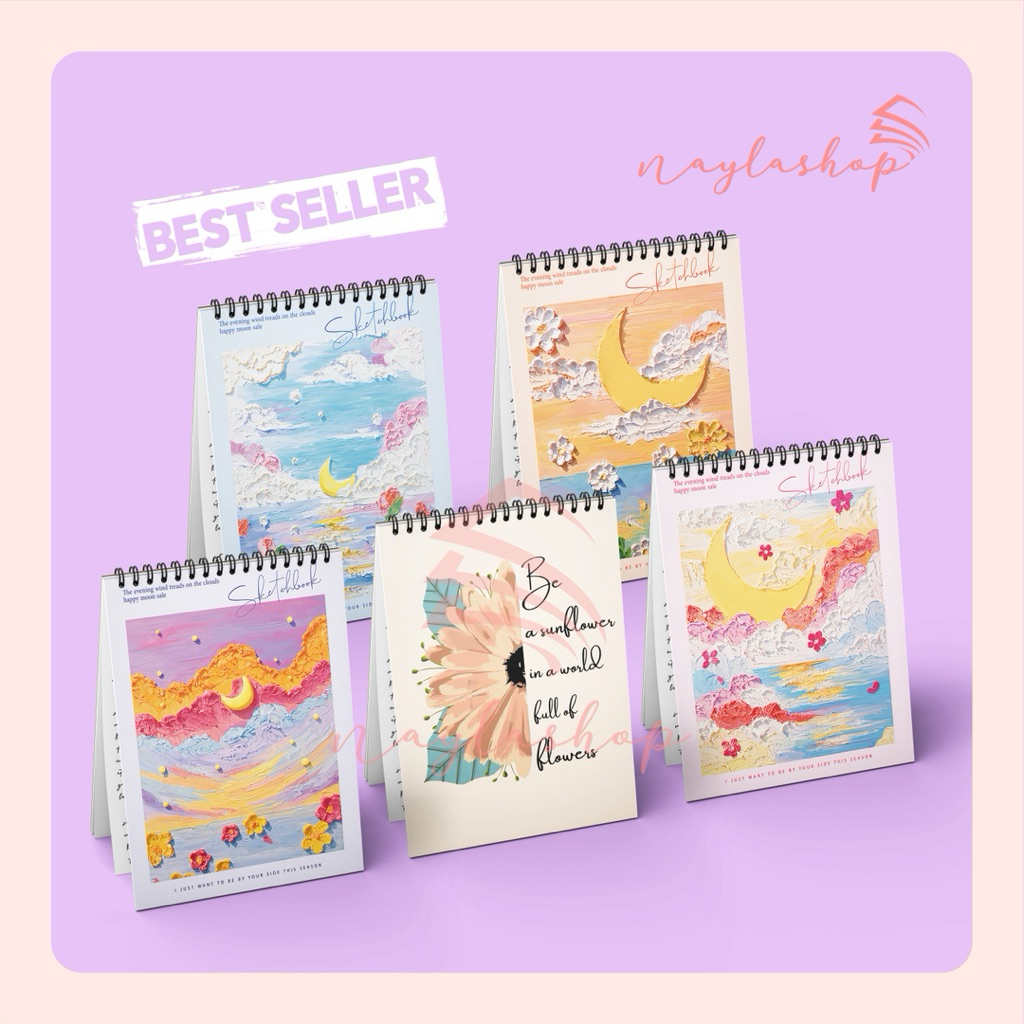 

Sketchbook A4,A5,A6 90 Halaman – Buku Gambar / Sketsa Spiral NaylaShop