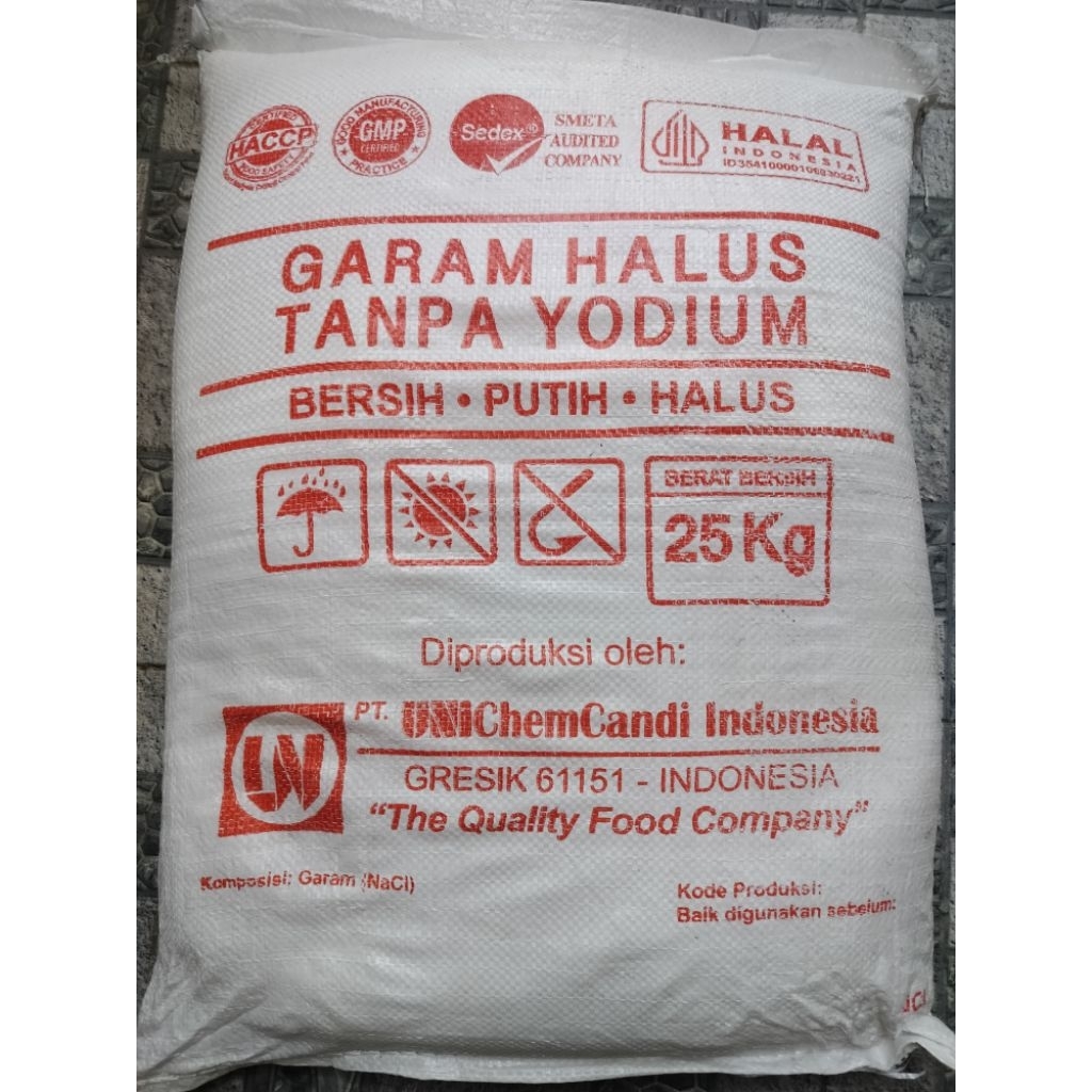 

NACL/garam non yodium/garam industri @25kg