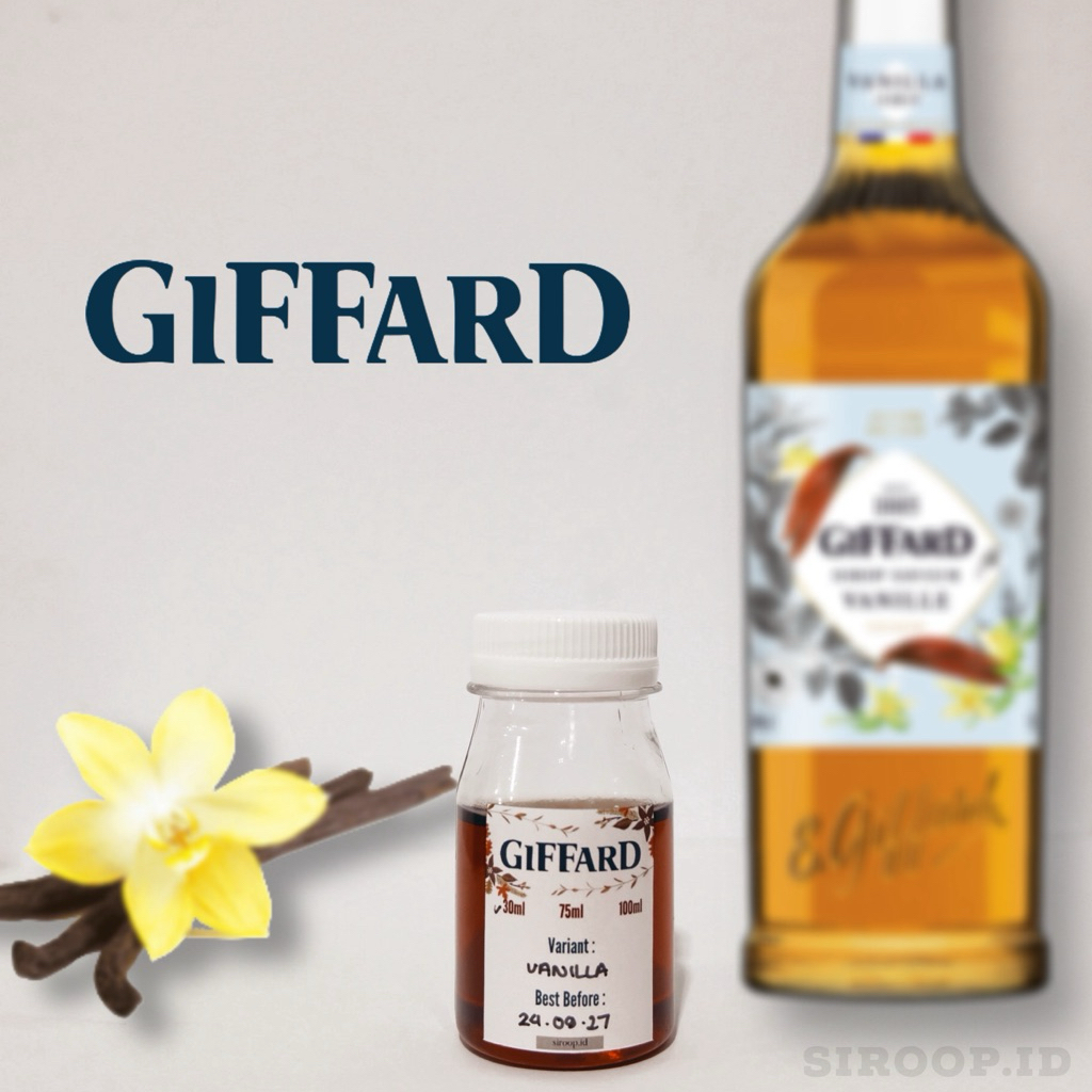 

Giffard Vanilla Syrup Repack 30ml 75ml 100ml