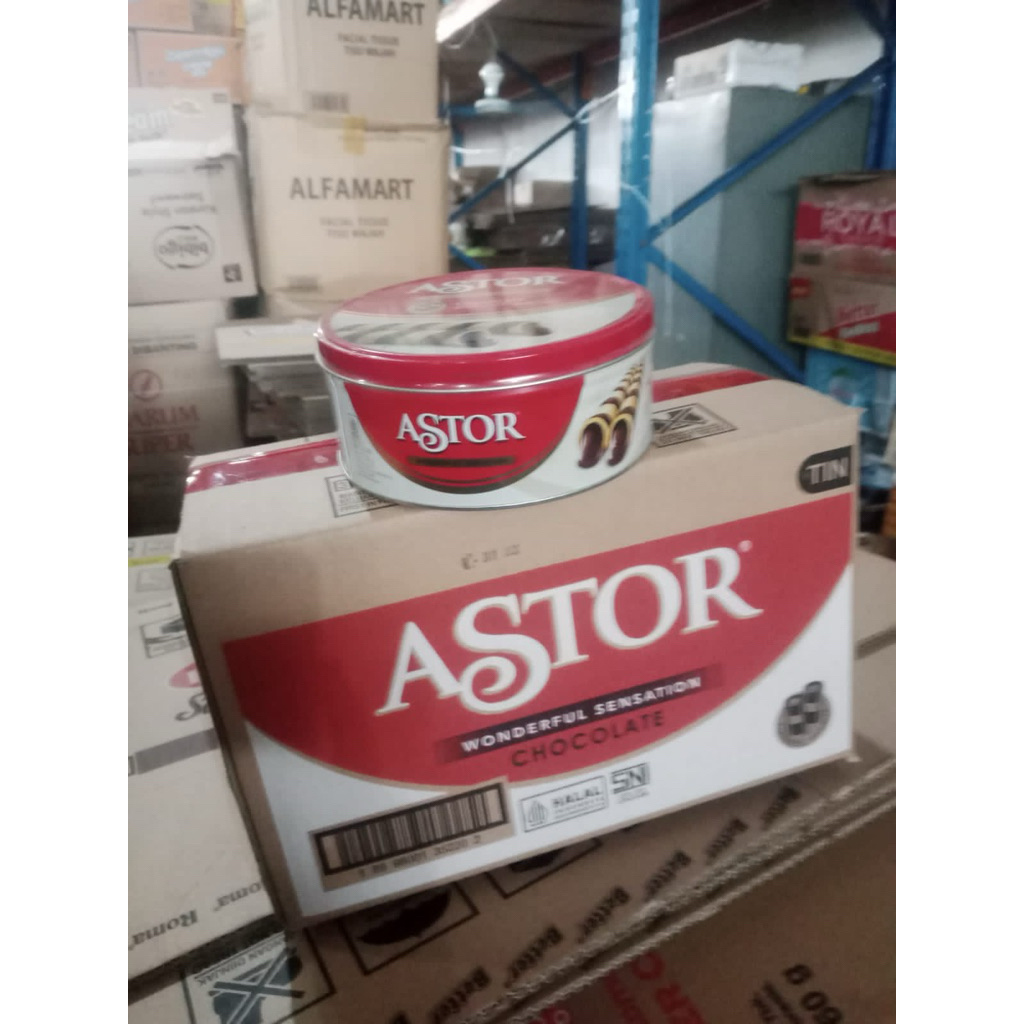 

Astor wafer stik coklat kalengan
