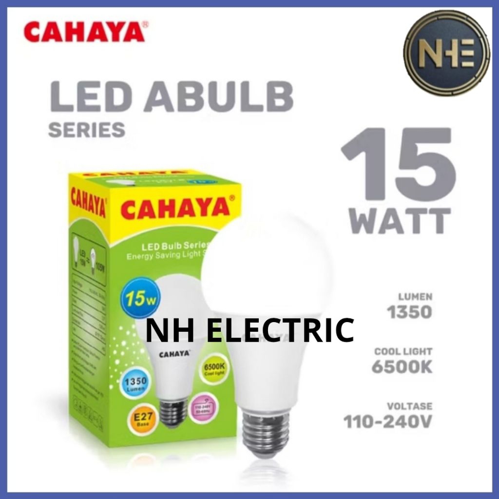 Lampu Led Buld 15 Watt Putih Bohlam Cahaya - Led 15w Putih Cahaya - Led 15W White Cahaya Garansi 1 T